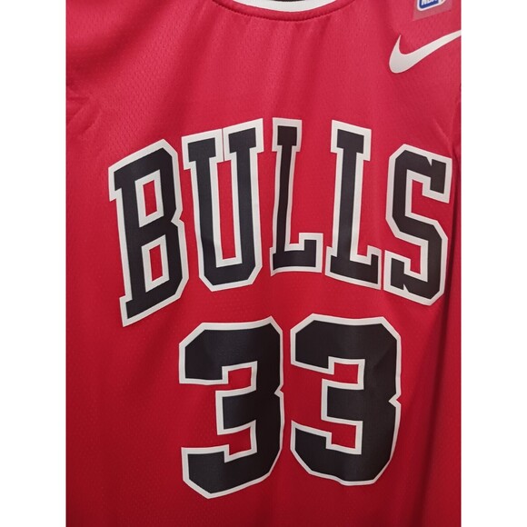 Scottie Pippen (Nike)-(Bulls)-(Jersey)-(Red)-(New)-(Size L)-$90.00 - Picture 8 of 10